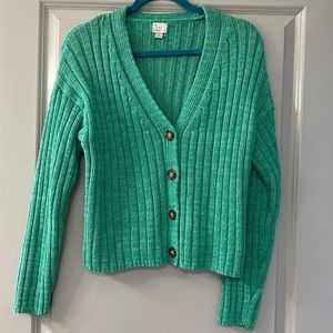 Green Cardigan